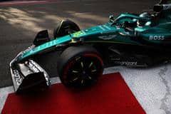 Dettaglio della parte posteriore della AMR26, compatta per la Power Unit Honda