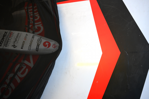 Vettura Haas in pista