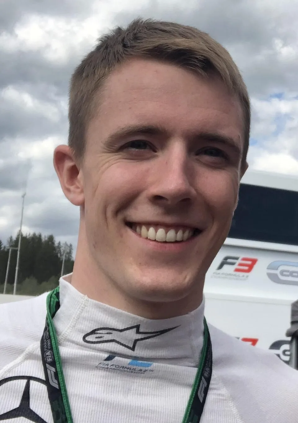 Frederik Vesti in azione a Magny-Cours nei test Pirelli per le gomme da bagnato
